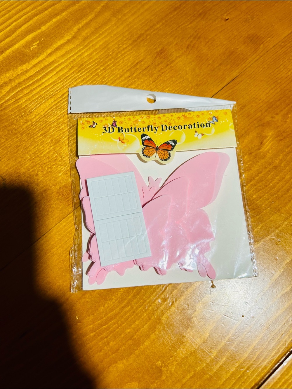FREE! 3D Butterfly Decoration - Pink